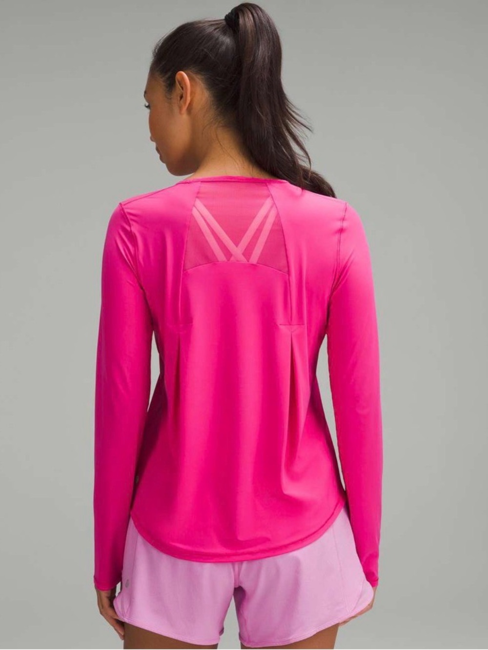 Lululemon Sculpt Long Sleeve Shirt Sonic Pink